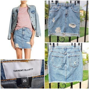 Current Elliott High Waist‎ Mini Skirt